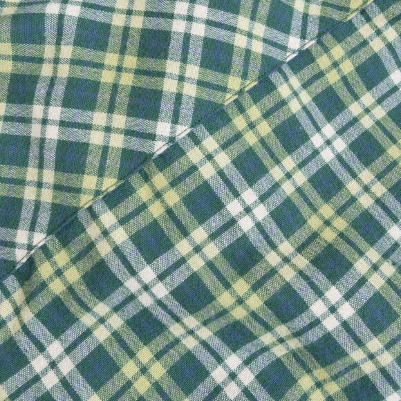 Aritzia TNA Flannel Shirt Plaid Green Button Up Medium - Picture 12 of 15